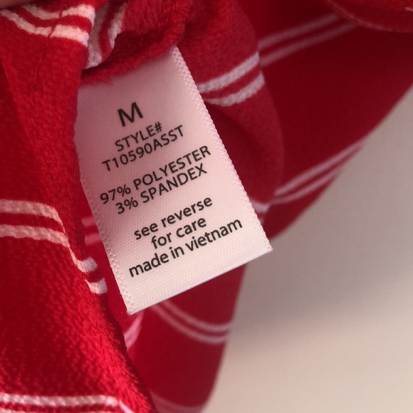 DONATED - Active USA striped button up top - Picture 7 of 7